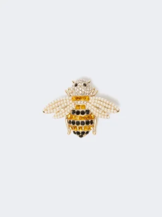 Broche de vidro, preto Broche de vidro, preto