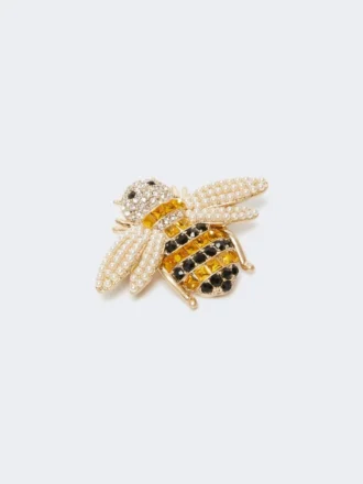 Broche de vidro, preto Broche de vidro, preto