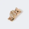 Broche em metal com strass, rosa antigo Broche em metal com strass, rosa antigo