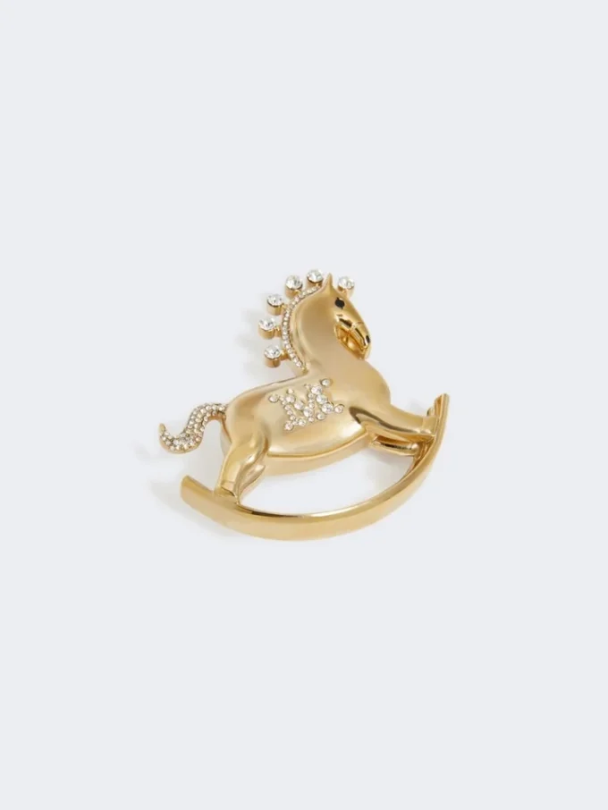Broche em metal com strass, vermelho Broche em metal com strass, vermelho
