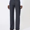 Calças de algodão com efeito denim, azul-escuro Calças de algodão com efeito denim, azul-escuro