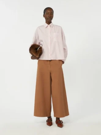 Camisa de algodão oversized, rosa