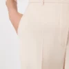 Calças de crepe de lã, rosa
