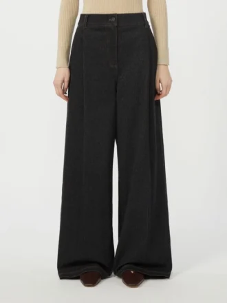 Calças de jersey com efeito denim e cinco bolsos, azul ultramar