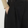 Calças de jersey com efeito denim e cinco bolsos, azul ultramar Calças de jersey com efeito denim e cinco bolsos, azul ultramar