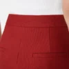 Calças em jersey de gabardina de algodão, vermelhas Calças em jersey de gabardina de algodão, vermelhas