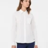 Camisa clássica de algodão, branco óptico Camisa clássica de algodão, branco óptico