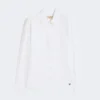 Camisa clássica de algodão, branco óptico Camisa clássica de algodão, branco óptico