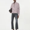 Camisa de algodão oversized, cor bordô Camisa de algodão oversized, cor bordô