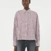 Camisa de algodão oversized, cor bordô Camisa de algodão oversized, cor bordô