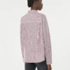 Camisa de algodão oversized, cor bordô Camisa de algodão oversized, cor bordô