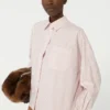 Camisa de algodão oversized, rosa Camisa de algodão oversized, rosa