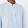 Camisa de linho puro, azul claro Camisa de linho puro, azul claro