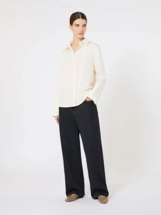 camisa em crepe de seda marfim 1 1 330x440 - Camisa em crepe de seda, marfim