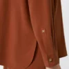 Camisa em lona de seda, terracota Camisa em lona de seda, terracota