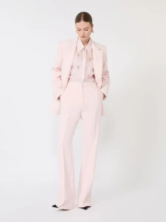 Camisa em organza de seda, rosa