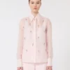 Camisa em organza de seda, rosa Camisa em organza de seda, rosa