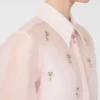 Camisa em organza de seda, rosa Camisa em organza de seda, rosa