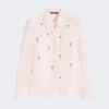 Camisa em organza de seda, rosa Camisa em organza de seda, rosa