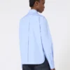 Camisa em popeline de algodão, azul claro Camisa em popeline de algodão, azul claro