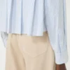 Camisa em popeline de algodão, azul claro Camisa em popeline de algodão, azul claro