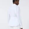 Camisa em popeline de algodão, branco óptico