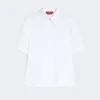 Camisa em popeline de algodão, branco óptico Camisa em popeline de algodão, branco óptico