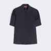 Camisa em popeline de algodão, preta Camisa em popeline de algodão, preta