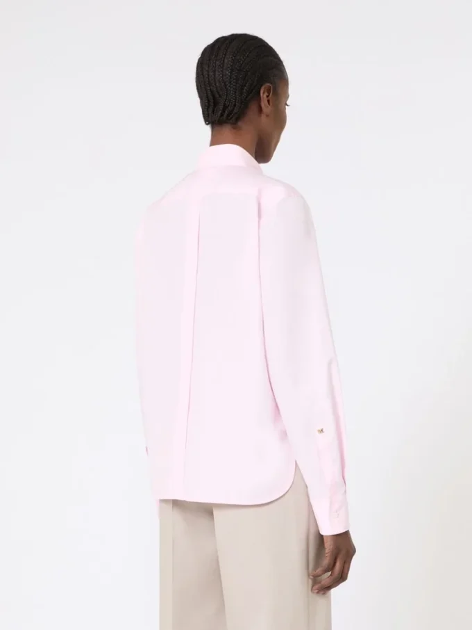 Camisa em popeline de algodão, rosa Camisa em popeline de algodão, rosa