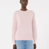 Camisola básica de lã e caxemira, rosa Camisola básica de lã e caxemira, rosa