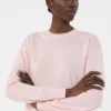 Camisola básica de lã e caxemira, rosa Camisola básica de lã e caxemira, rosa