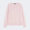 Camisola básica de lã e caxemira, rosa Camisola básica de lã e caxemira, rosa