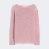 Camisola básica em fio de linho, rosa antigo