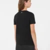 Camisola básica em jersey de algodão, preta Camisola básica em jersey de algodão, preta