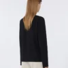 Camisola básica em malha, preta Camisola básica em malha, preta
