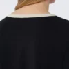 Camisola básica em malha, preta Camisola básica em malha, preta