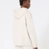 Camisola com fecho em malha técnica, cru Camisola com fecho em malha técnica, cru