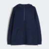 Camisola comprida em jersey scuba, azul-marinho