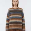 Camisola de alpaca e lã, bege Camisola de alpaca e lã, bege