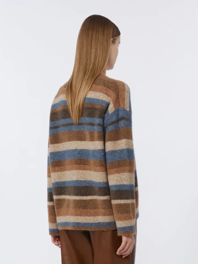 Camisola de alpaca e lã, bege Camisola de alpaca e lã, bege
