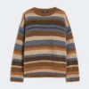 Camisola de alpaca e lã, bege Camisola de alpaca e lã, bege