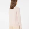 Camisola de caxemira com detalhes em incrustação, cor areia Camisola de caxemira com detalhes em incrustação, cor areia
