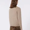 Camisola de caxemira com detalhes em incrustação, cor pomba Camisola de caxemira com detalhes em incrustação, cor pomba
