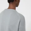Camisola de lã e caxemira de corte largo, azul claro Camisola de lã e caxemira de corte largo, azul claro