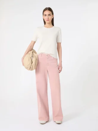 Camisola de seda e algodão, cru