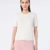 Camisola de seda e algodão, cru Camisola de seda e algodão, cru