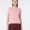Camisola de seda e algodão, rosa Camisola de seda e algodão, rosa