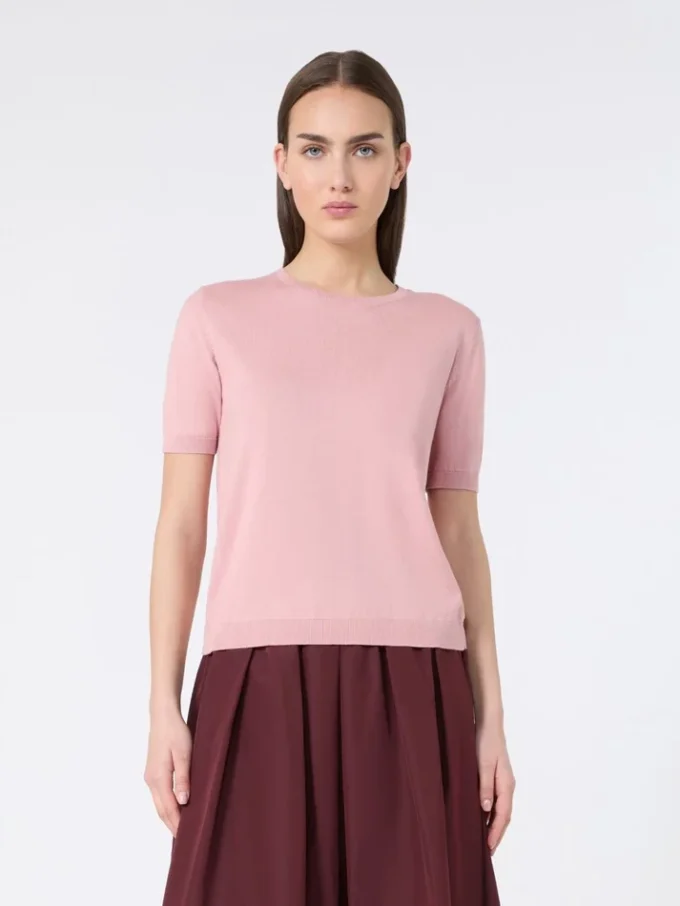 Camisola de seda e algodão, rosa Camisola de seda e algodão, rosa