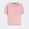 Camisola de seda e algodão, rosa Camisola de seda e algodão, rosa