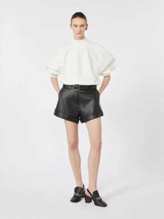 Camisola em algodão elástico, cor marfim